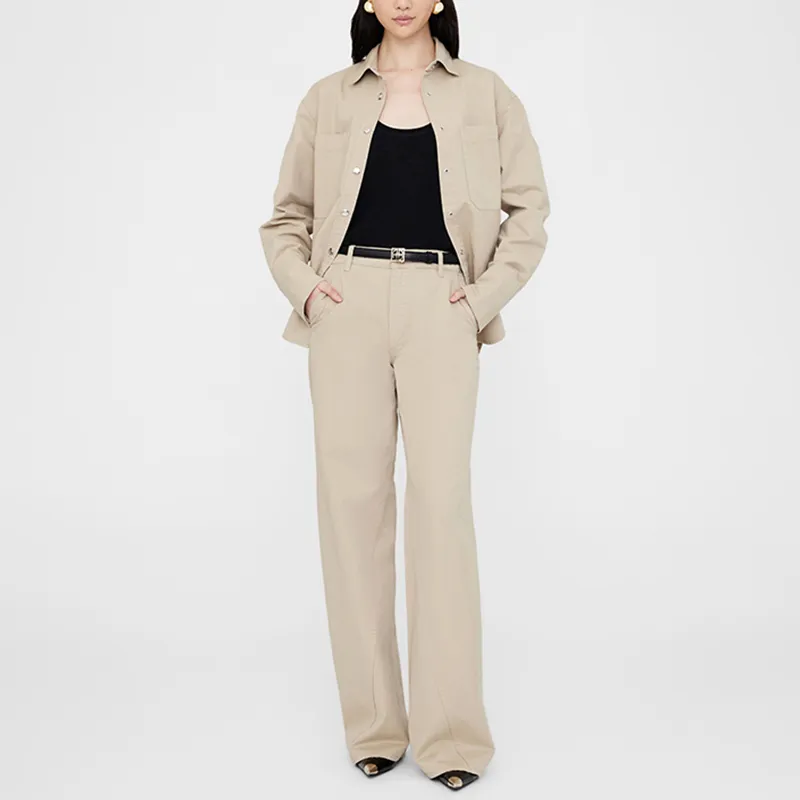 Anine Bing Briley Curved seam Twill Trousers-2