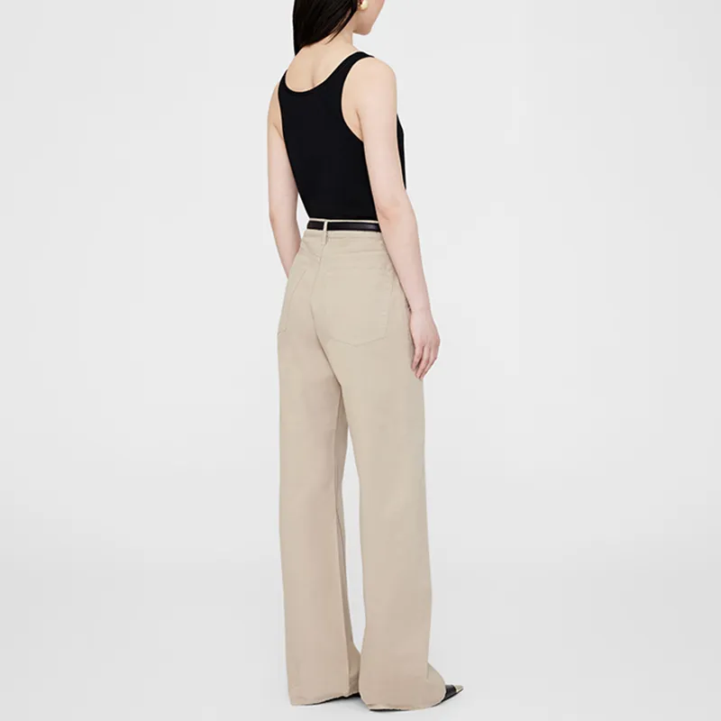 Anine Bing Briley Curved seam Twill Trousers-5