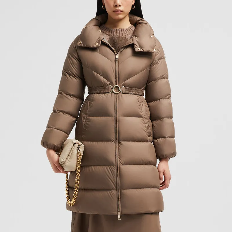 Moncler Brou Long Down Jacket-2