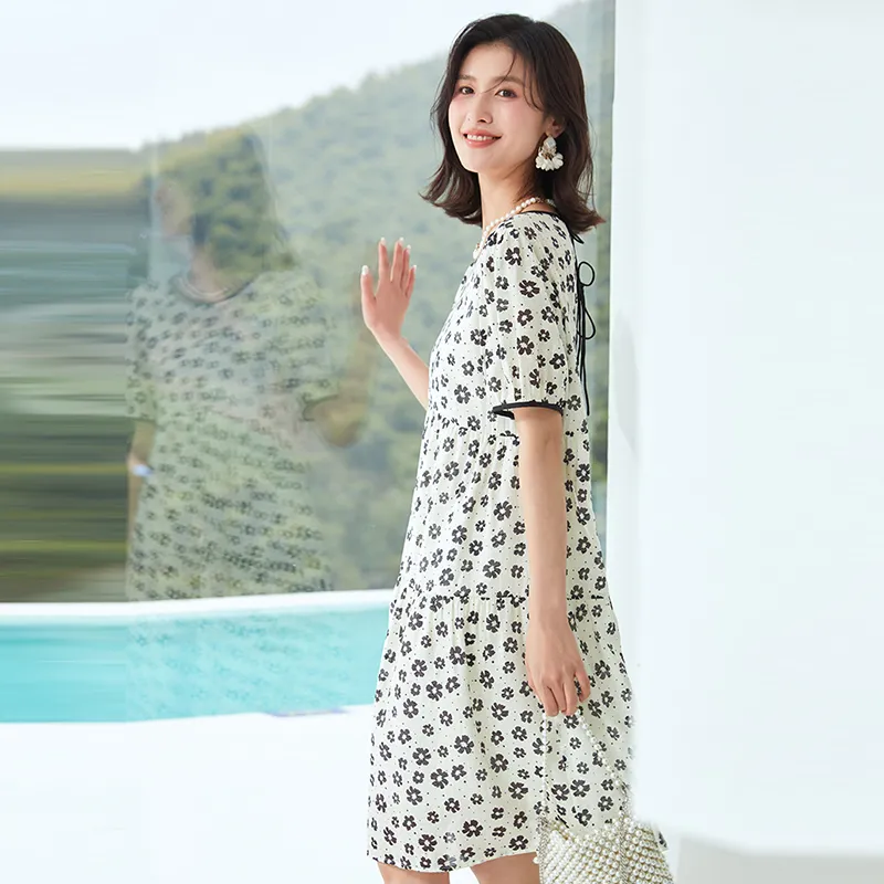 VILAN Short-Sleeved Dresses Women's Apricot Dew-1