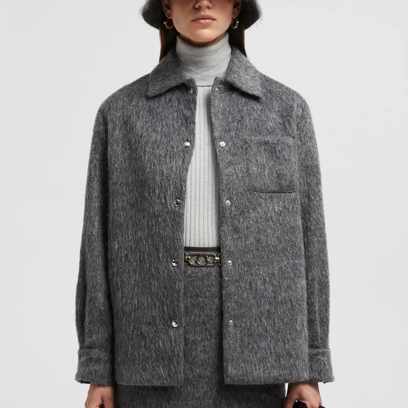 Moncler Logo Patch Buttoned Shirt Jacket-1