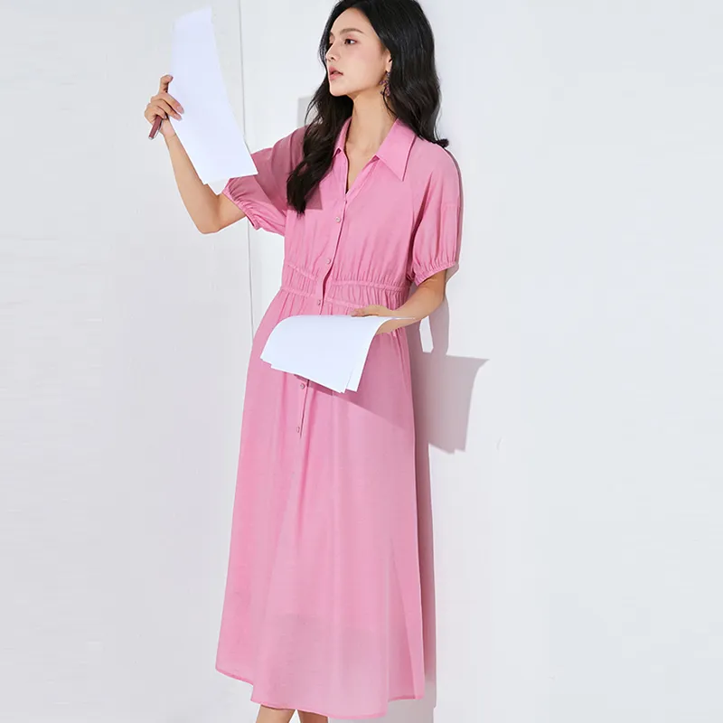 VILAN Short Sleeved Dresses Women's Pink Universe-2