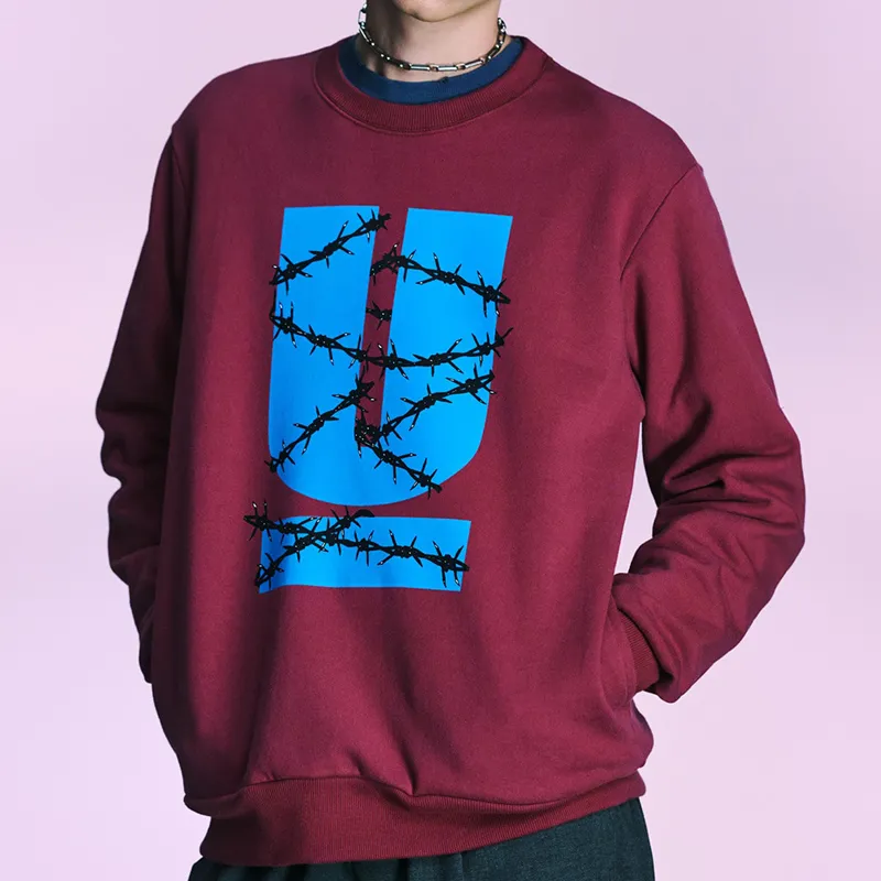UNDERCOVER Logo print Cotton Sweatshirt-6