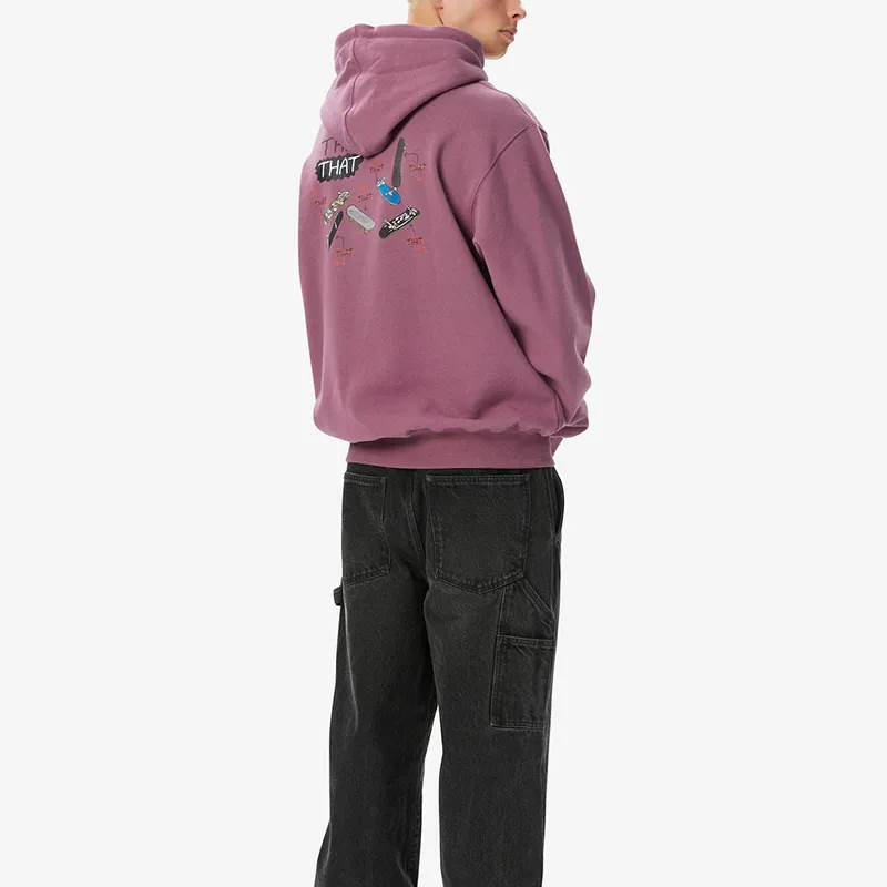 Thisisneverthat FW24 FW24 THISTHAT Skate Hoodie Sweatshirt Unisex Fuchsia-3