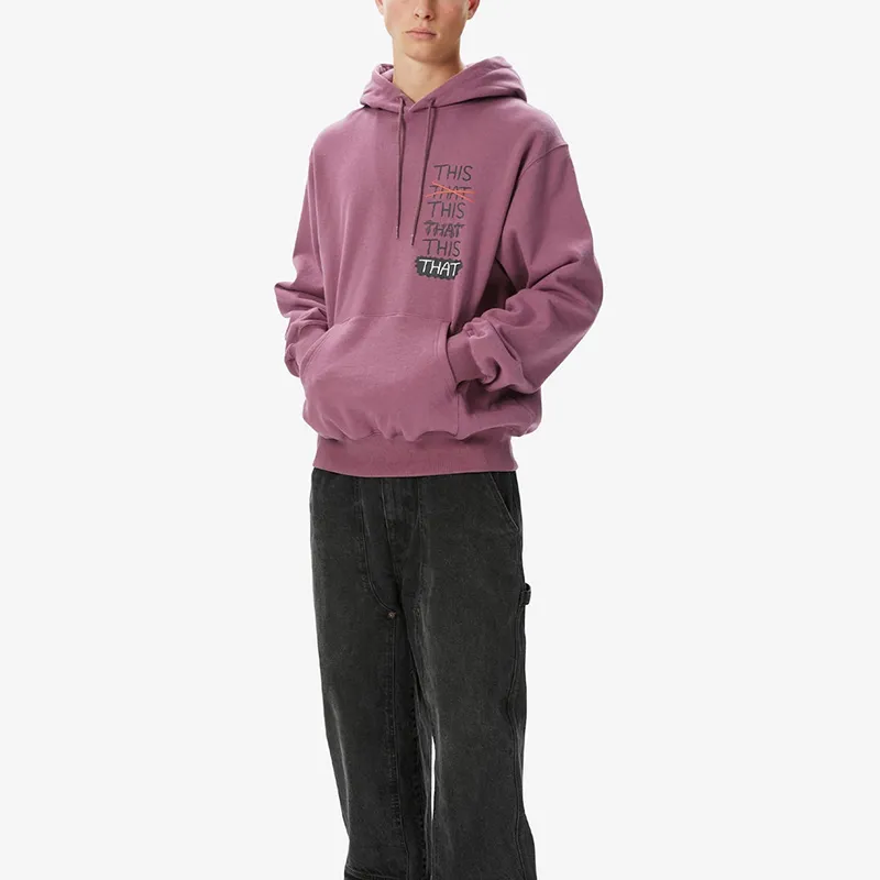 Thisisneverthat FW24 FW24 THISTHAT Skate Hoodie Sweatshirt Unisex Fuchsia-2