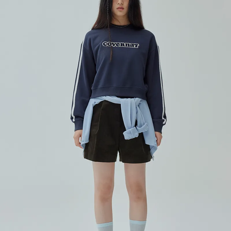 COVERNAT FW24 Sweatshirt Women's Marine Blue-3