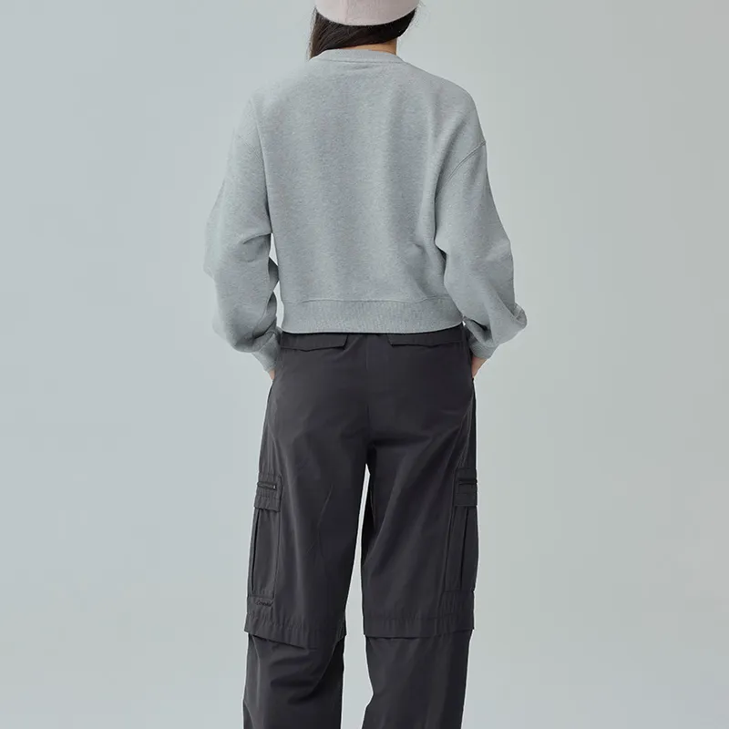 COVERNAT FW24 Sweatshirt Women's Mixed Color Gray-3