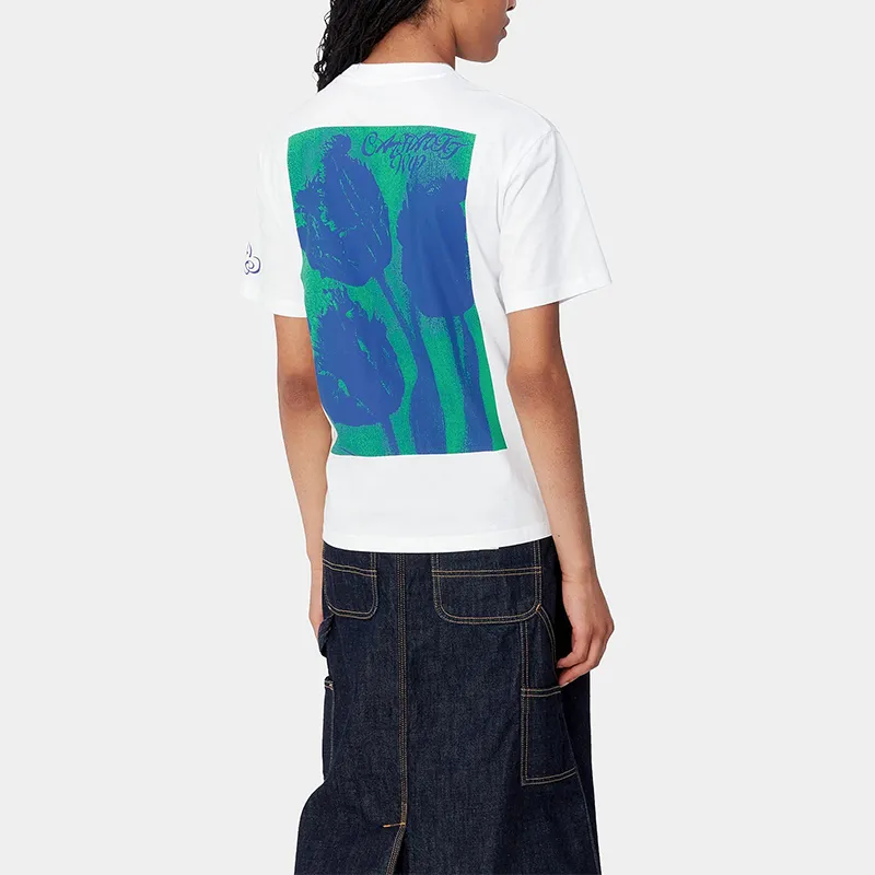 Carhartt WIP Drop Shoulder Sleeve T Shirt Women's White-4