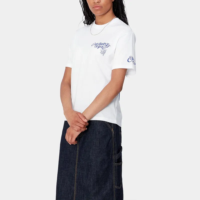 Carhartt WIP Drop Shoulder Sleeve T Shirt Women's White-3
