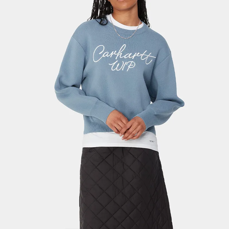 Carhartt WIP Logo Embroidered Crewneck Jumper-3