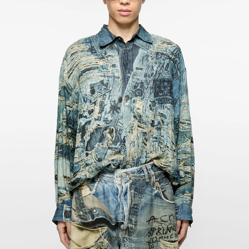 Acne Studios Logo Detailed Button Up Shirt-1