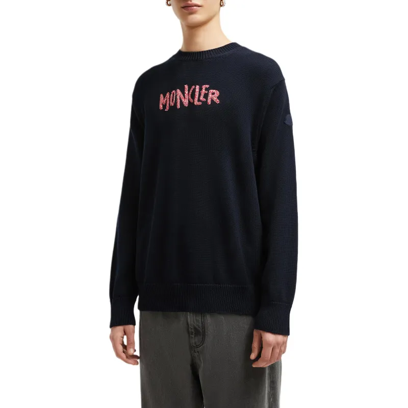 Moncler SS25 Sweater Men's Dark Blue-1