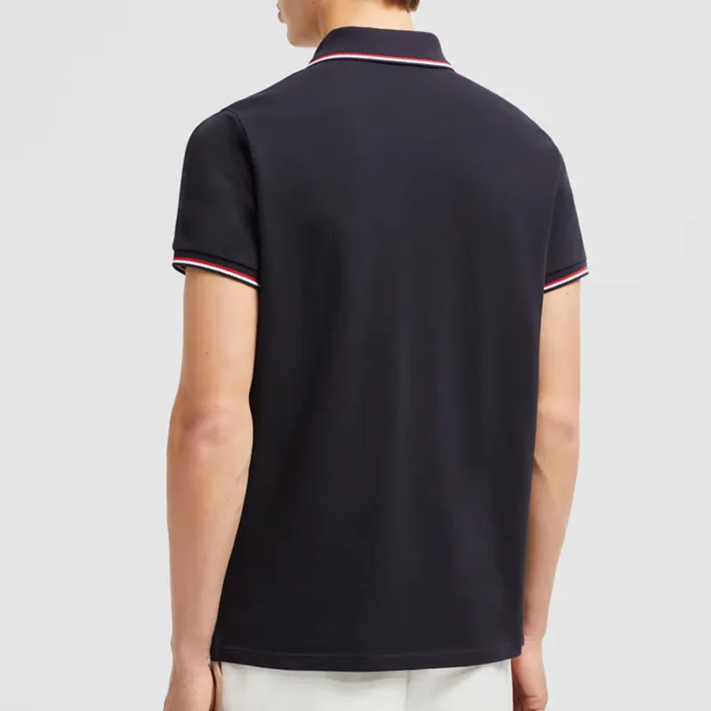 Moncler Logo Patch Short Sleeved Polo Shirt-3