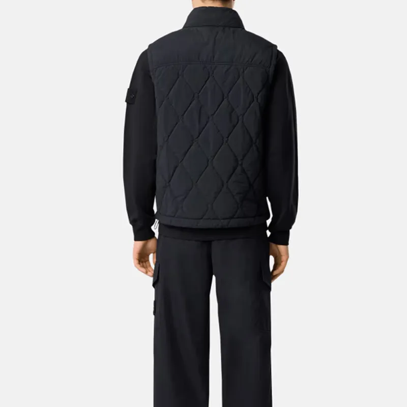 STONE ISLAND Ghost Collection Vests Men Black-4