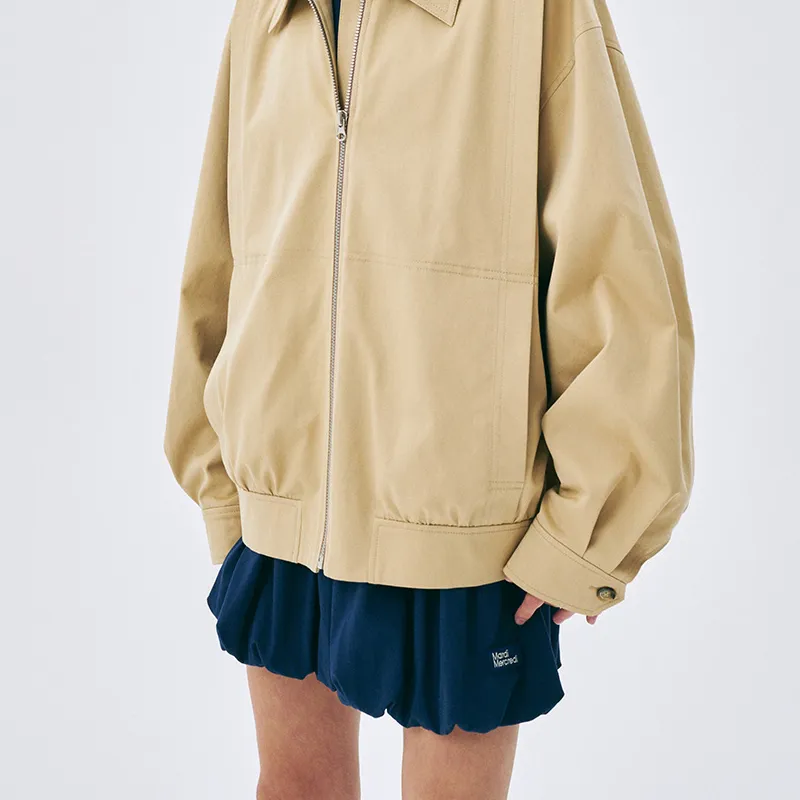 MARDI MERCREDI SS25 VOLUME MINI SKIRT_NAVY Casual Short Skirts Korean Style Women's Marine Blue-5