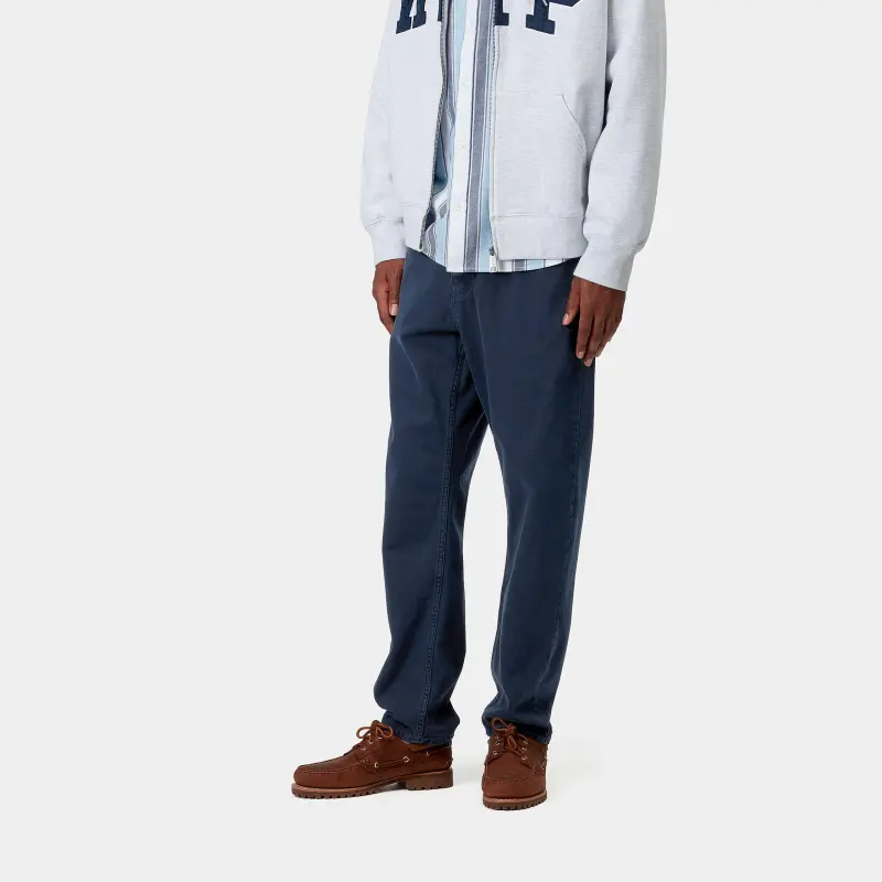 Carhartt WIP Newel Casual Pants Men Marine Blue-2