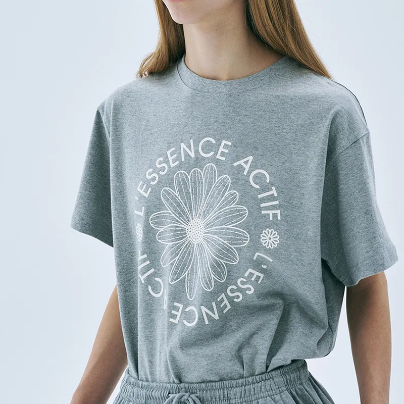 MARDI MERCREDI SS25 T Shirt Women's Grey/ivory Korean Style-2