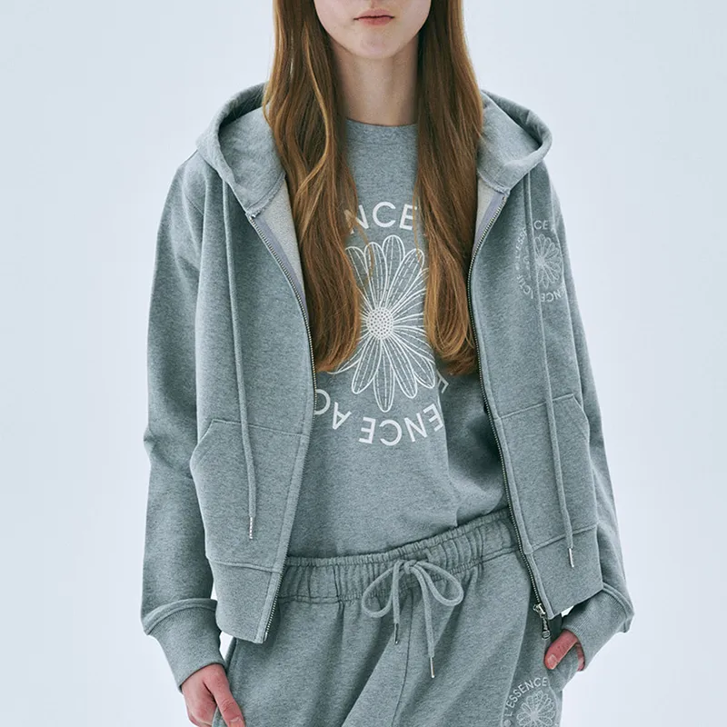 MARDI MERCREDI SS25 T Shirt Women's Grey/ivory Korean Style-1