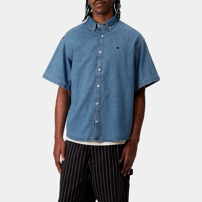 Carhartt WIP Lucas Short sleeve Denim Shirt-2
