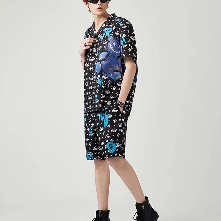 JOHN RICHMOND SS25 Shirt Men's Black Letter-3