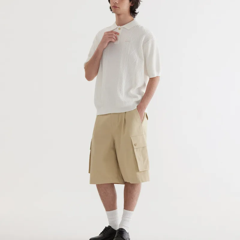 COVERNAT SS25 Polo Shirt Unisex Ivory-3