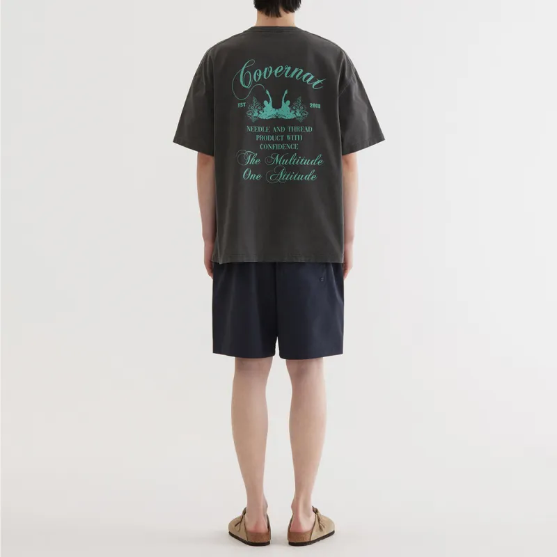 COVERNAT SS25 T Shirt Men's Charcoal Gray-3
