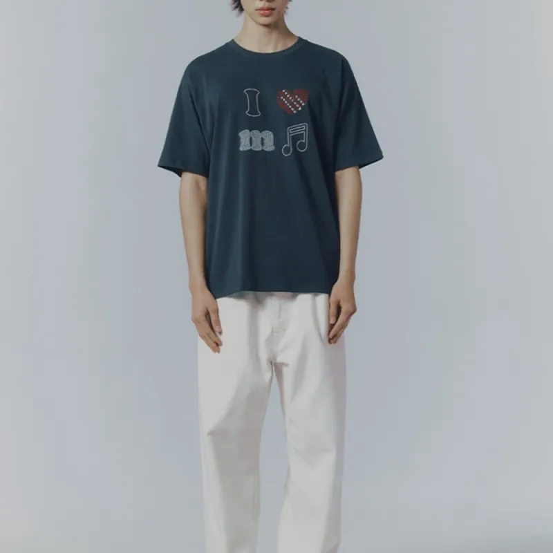 Mmlg SS25 T Shirt Unisex Charcoal Black-2
