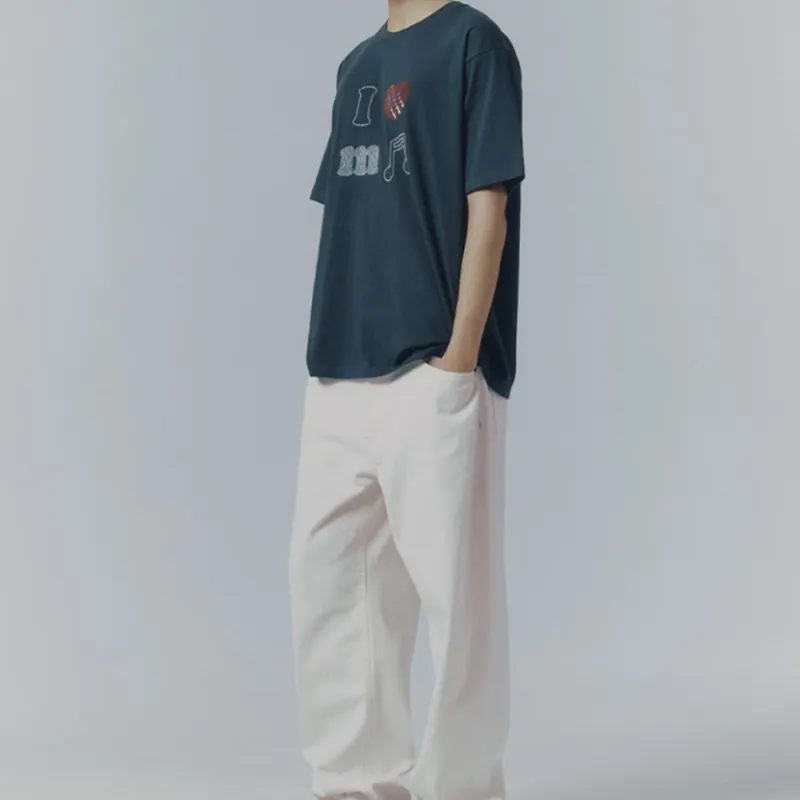 Mmlg SS25 T Shirt Unisex Charcoal Black-4