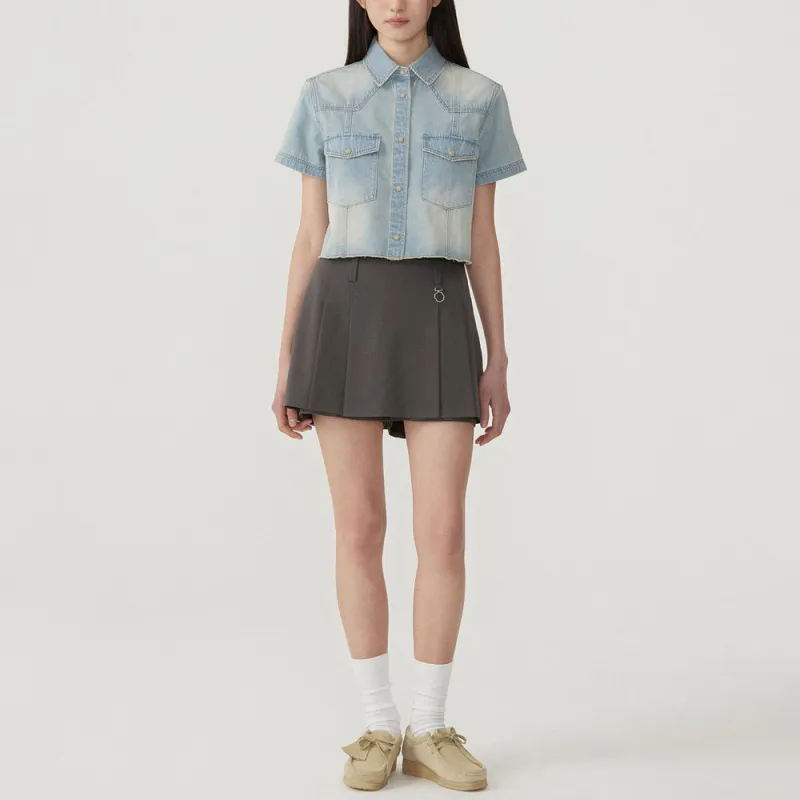 COVERNAT SS25 Shirt Women's Light Blue-2