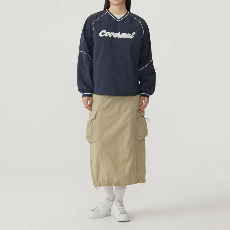 COVERNAT SS25 Casual Long Skirt Women's Light Khaki-3
