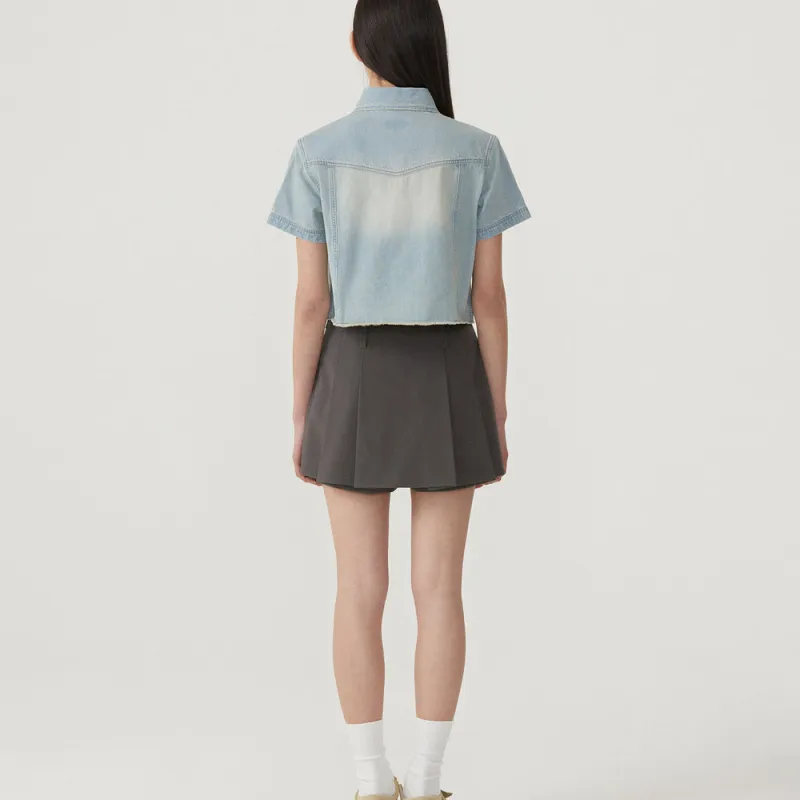 COVERNAT SS25 Shirt Women's Light Blue-4