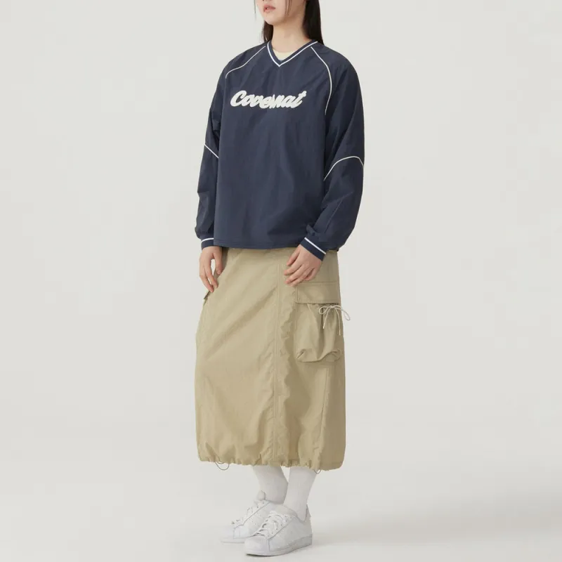 COVERNAT SS25 Casual Long Skirt Women's Light Khaki-2