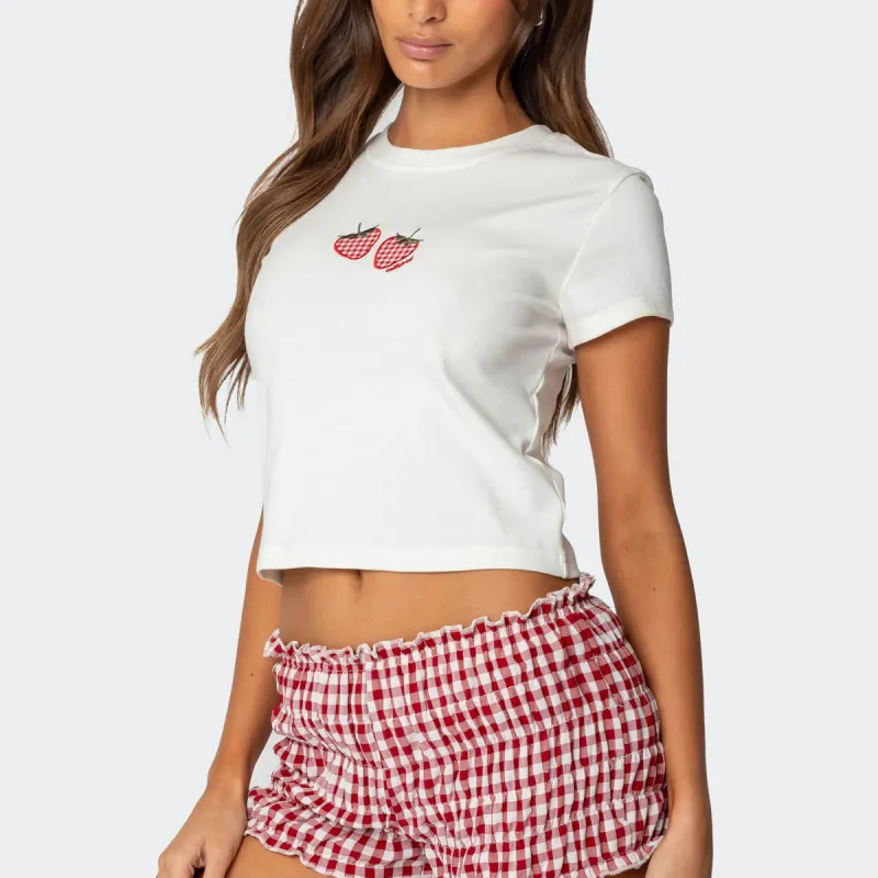 Edikted T Shirts Women's White-3