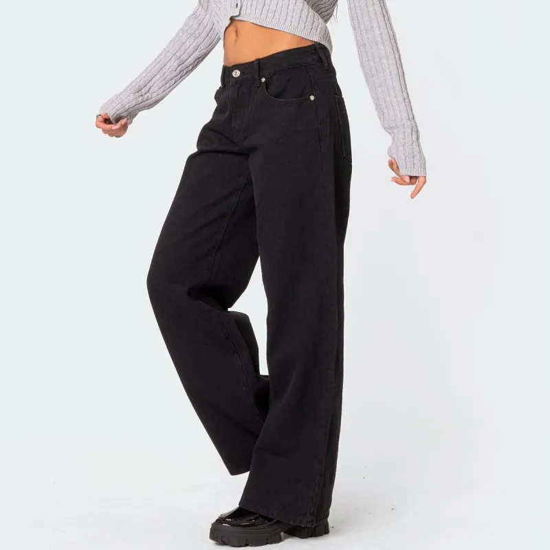 Edikted Daytime Low Rise Jeans Women's-2
