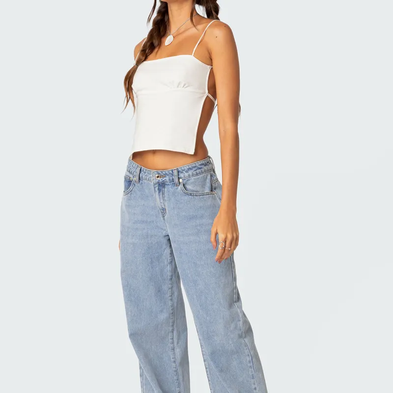 Edikted Tank Tops Women's White-2