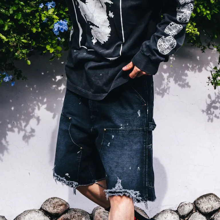 SAINT Mxxxxx SS25 Denim Shorts Unisex-2