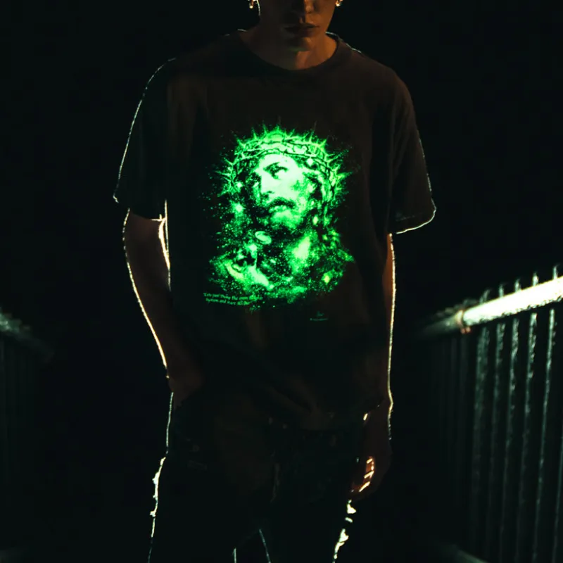 SAINT Mxxxxxx Graphic print T shirt-4
