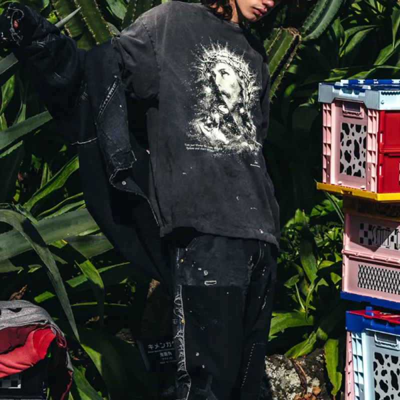 SAINT Mxxxxxx Graphic print T shirt-1