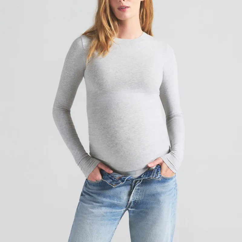 Skims Mother's Day Limited Collection T Shirts Women's Light Heather Gray-1