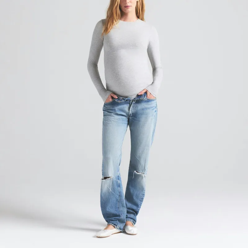 Skims Mother's Day Limited Collection T Shirts Women's Light Heather Gray-3