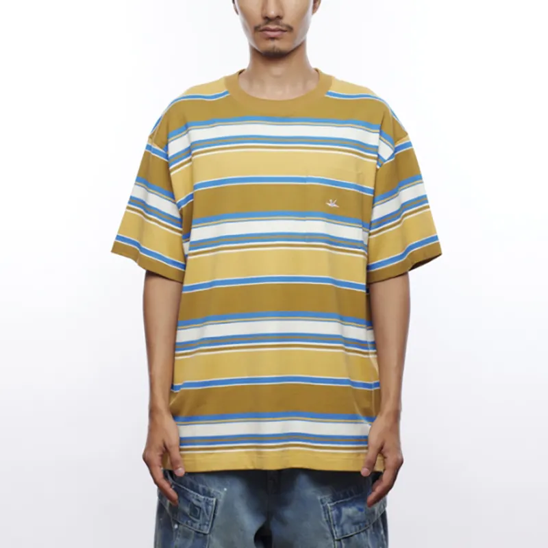Liberaiders MULTI STRIPE POCKET TEE T Shirt Unisex-2