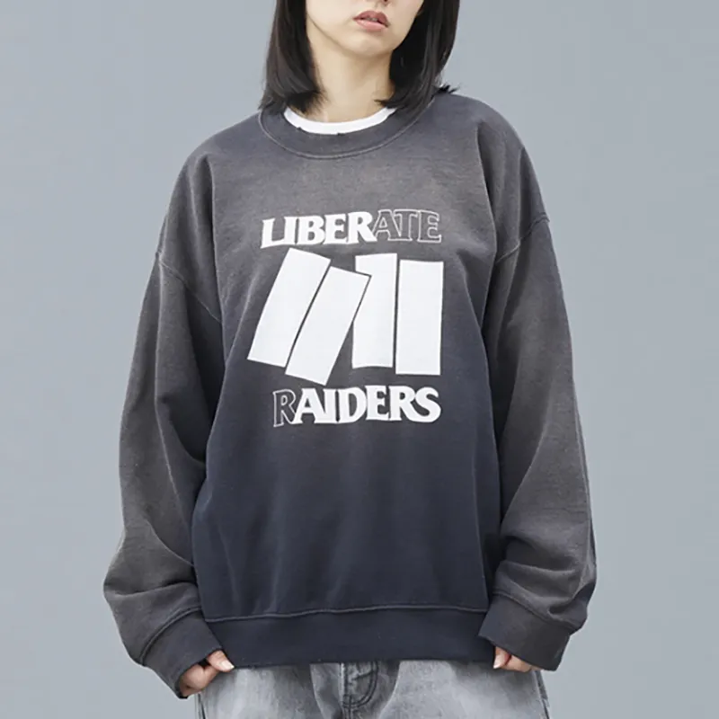 Liberaiders COMPOSITION CREWNECK Sweatshirt Unisex-3