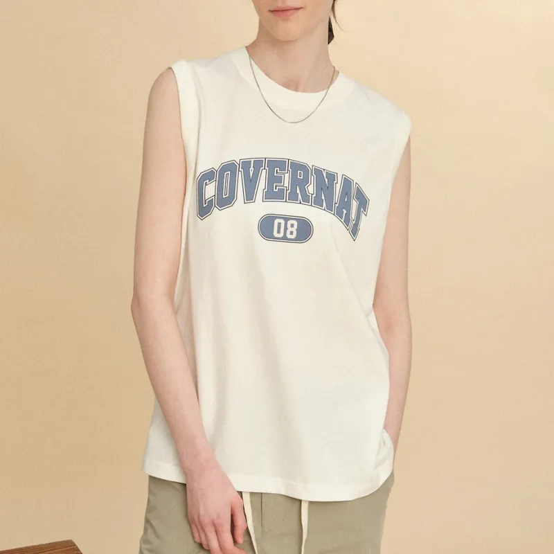COVERNAT Tank Tops Unisex White-5