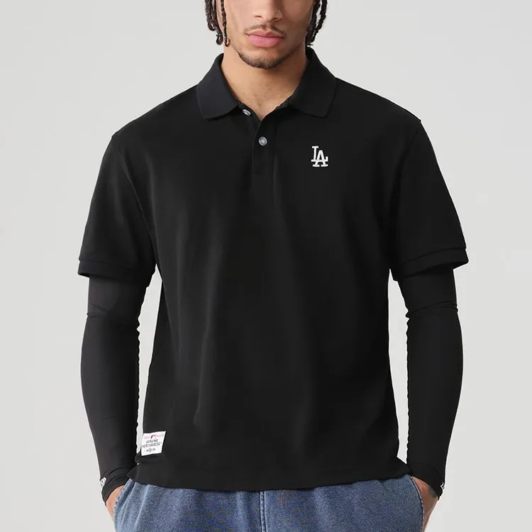 New Era Polo Shirts Unisex Black-3