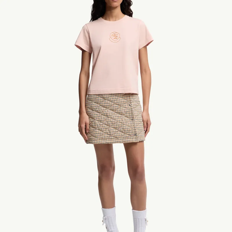 Moncler T Shirts Women's Light Pink-1
