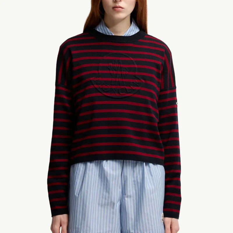 Moncler Sweaters Women's Blue/Red-1