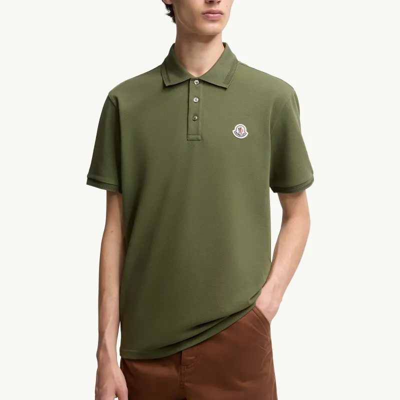 Moncler Polo Shirts Men Green-1