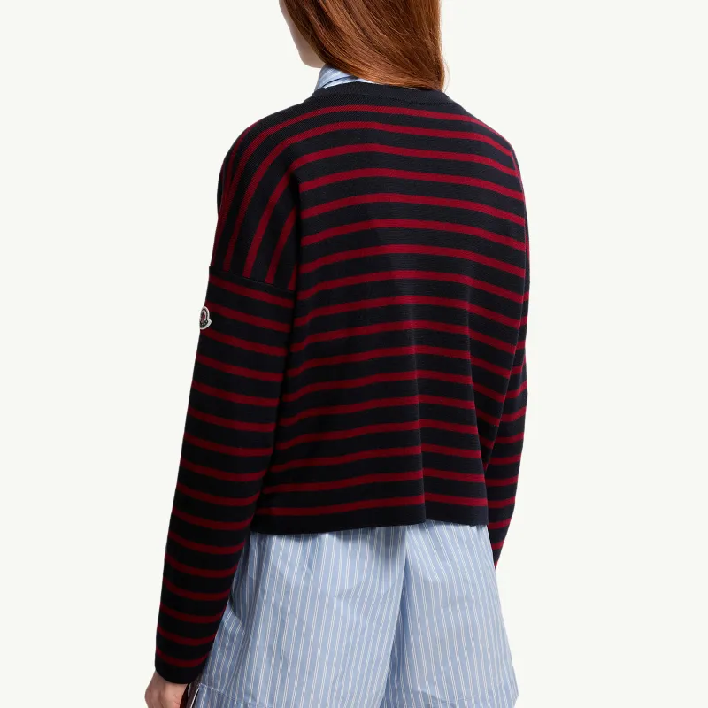 Moncler Sweaters Women's Blue/Red-3