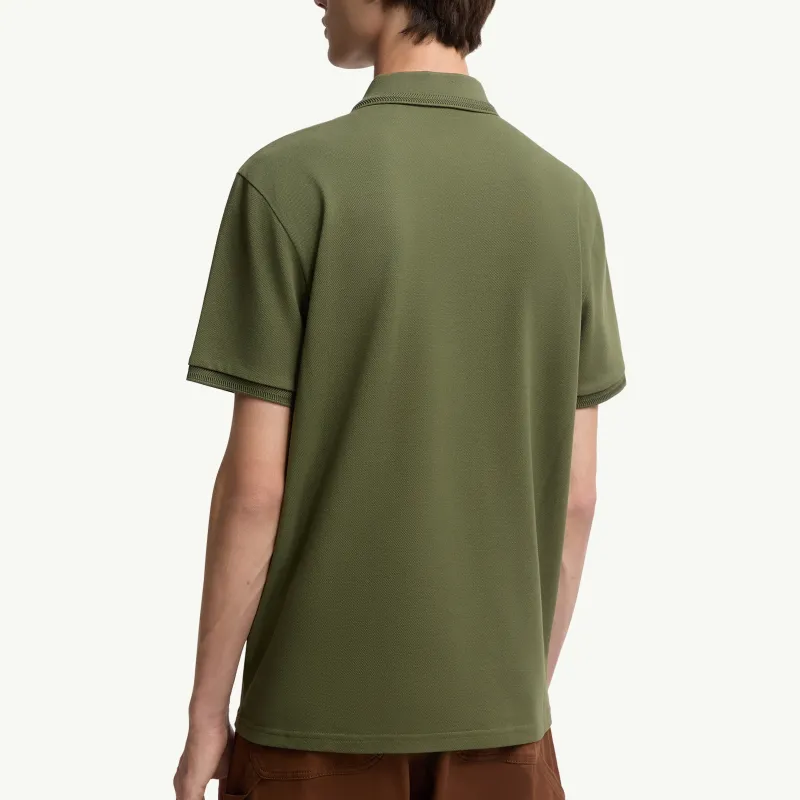 Moncler Polo Shirts Men Green-2