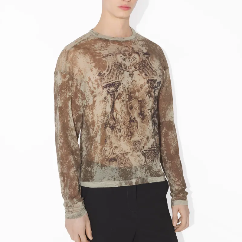 Jean Paul Gaultier T Shirts Unisex Light Umber-6